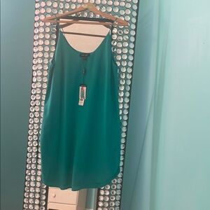 Teal Sleeveless Dress/top